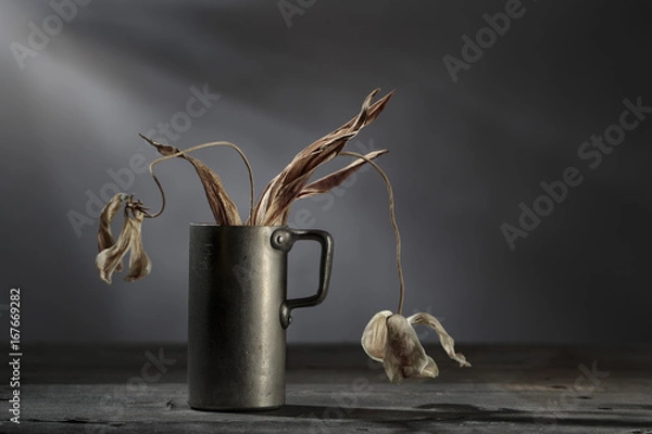 Obraz Still Life with withered Flowers