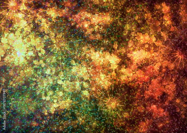 Obraz テクスチャ　アートなラメ入りデザイン