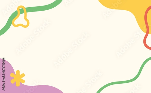 Obraz frame with flowers and leaves