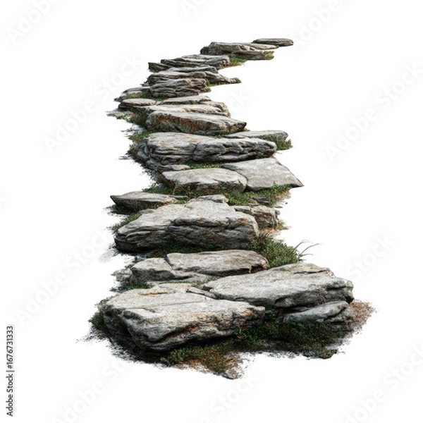 Fototapeta Winding stone path (1)