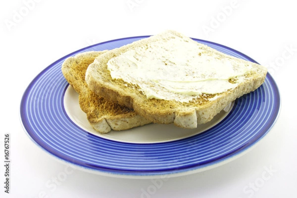 Fototapeta Toast on a Plate