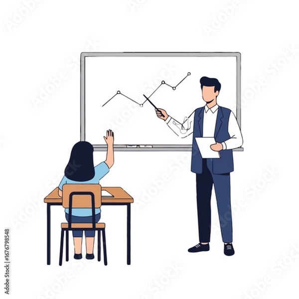 Obraz Teacher and Student Learning Concept