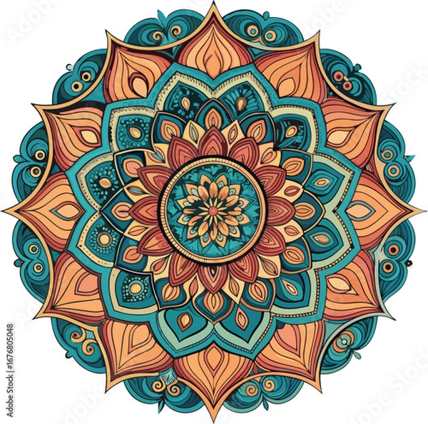 Obraz Creative floral mandala design