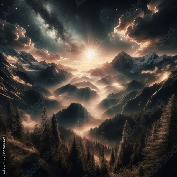 Obraz Platinum Edition unique sun flare