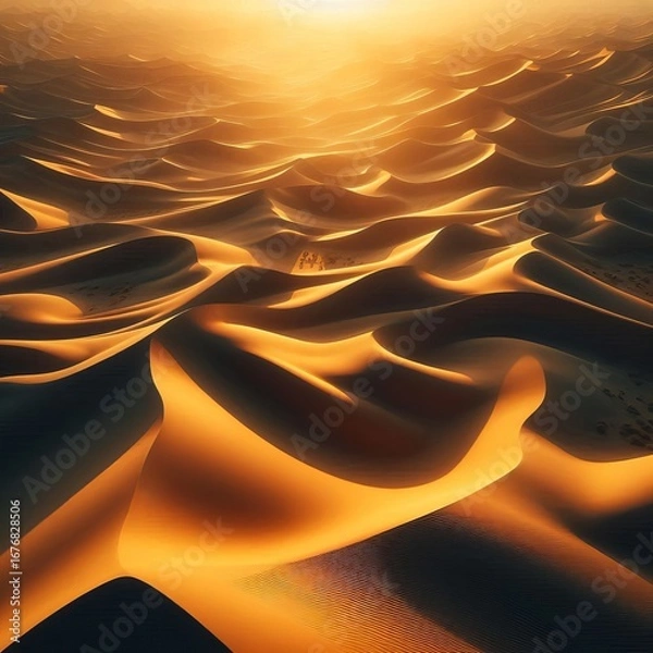 Fototapeta Golden Hour accentuating the textures