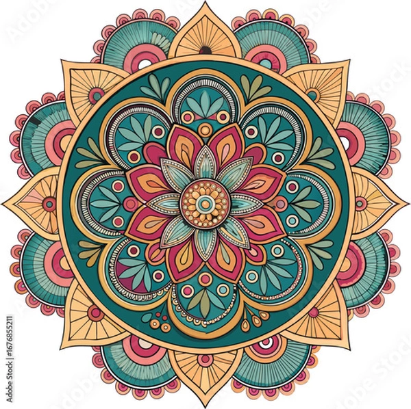 Obraz creative floral mandala design