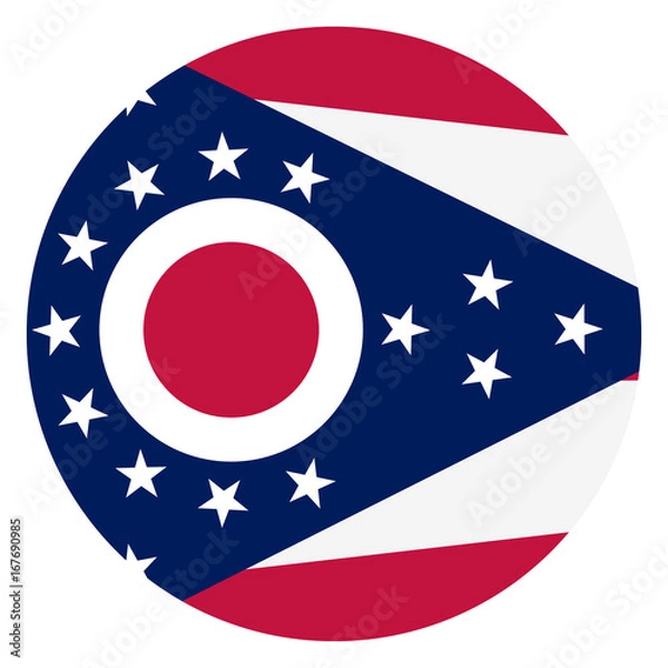 Fototapeta Ohio flag vector