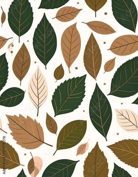 Obraz Autumn leaf pattern