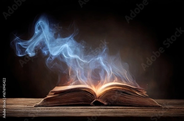 Obraz Mystical Book with Emanating Energy