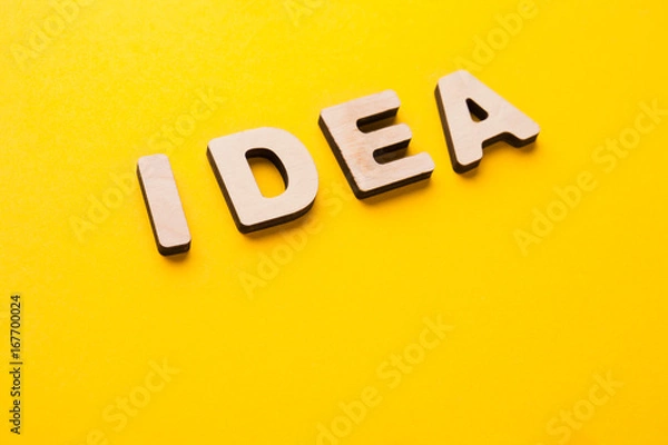 Fototapeta Word Idea on bright background