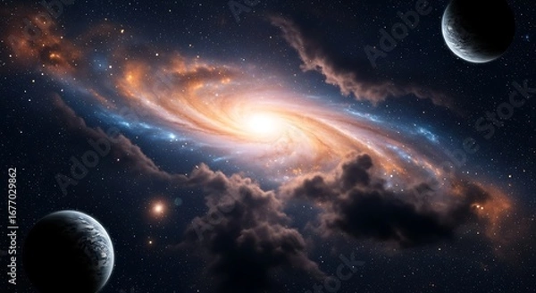 Fototapeta Spiral Galaxy in Deep Space.