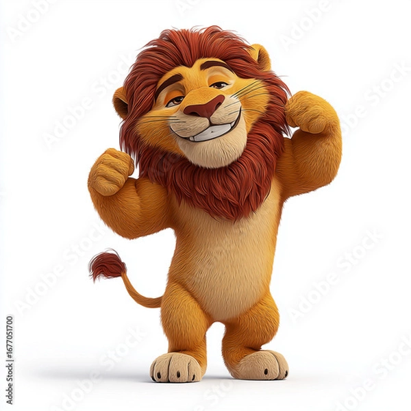 Obraz lion isolated on white