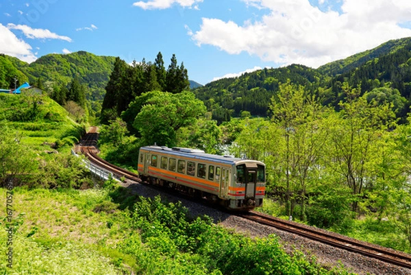 Obraz 春の大糸線