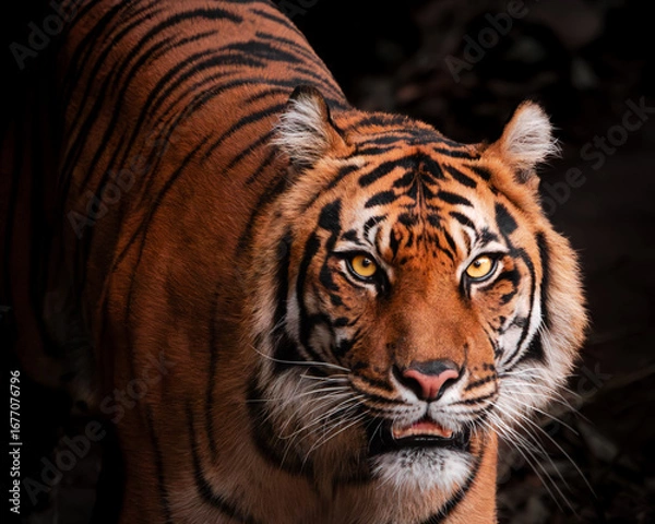 Obraz Powerful Sumatran Tiger Portrait