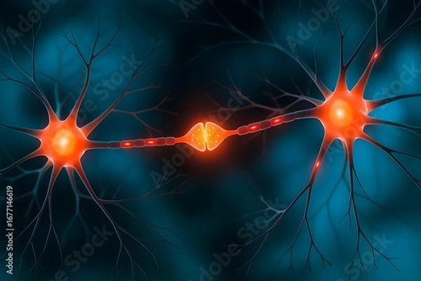 Obraz Neural Communication and Brain Signals