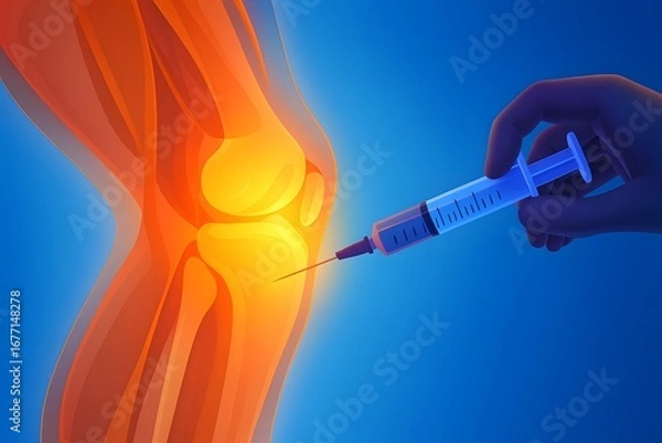Obraz 3D Rendering of a Therapeutic Injection