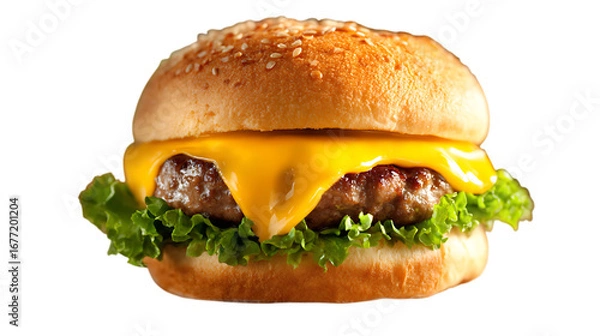 Fototapeta Cheese burger