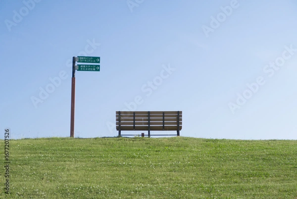 Obraz たたずむベンチ