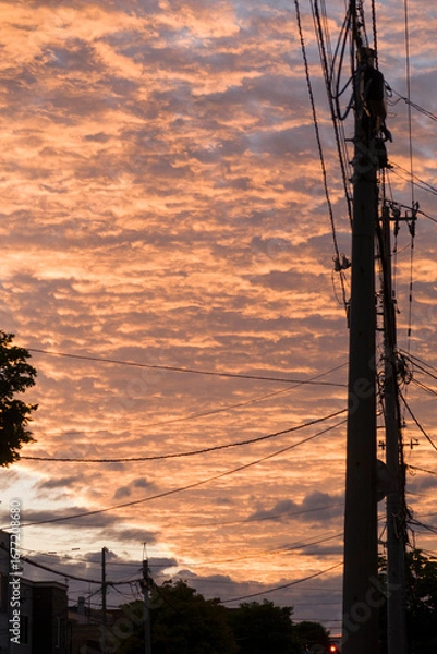 Obraz 街の夕暮れ