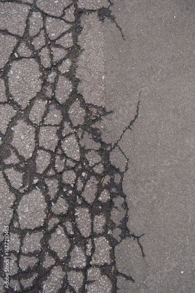 Obraz 風化したアスファルト