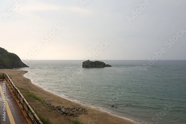 Obraz 白兎神社から見える海の景観