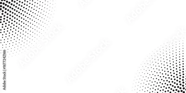 Obraz Basic halftone dots effect in gray and white color. Halftone effect. Halftone background. Pop art, comic style. 