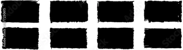 Obraz Abstract Black and White Texture Background: Eight Rectangles