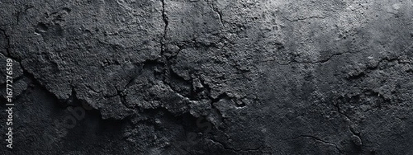 Obraz Dark, cracked surface texture