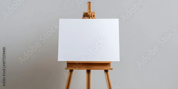 Obraz easel with blank canvas