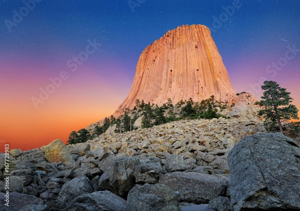 Fototapeta Devil's Tower National Monument in Wyoming, U.S.A.