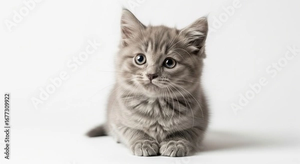 Obraz Gray kitten studio shot