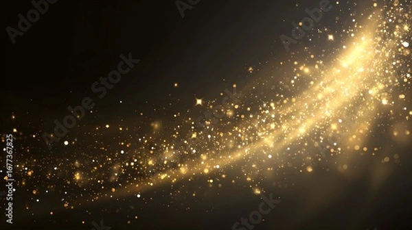 Fototapeta Golden sparkles abstract background