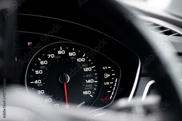 Obraz speedometer odometer car interior lights fuel gauge 