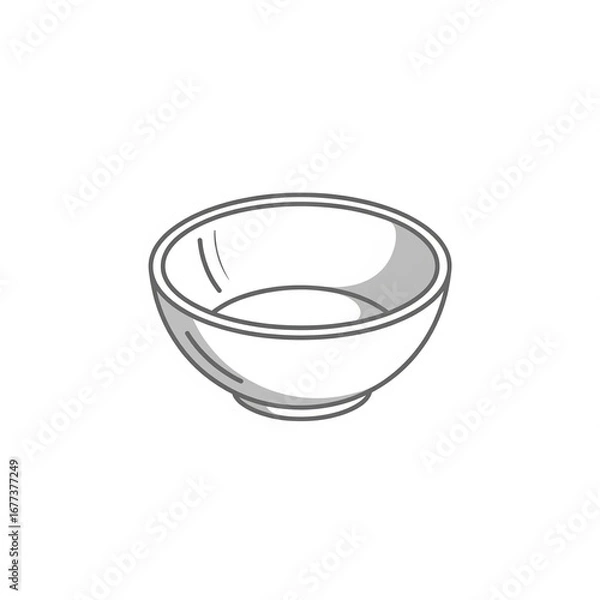 Fototapeta empty white bowl