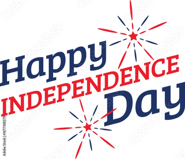 Obraz Happy Independence Day with Fireworks