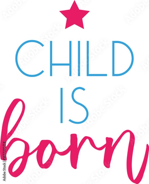 Obraz Child is Born Announcement