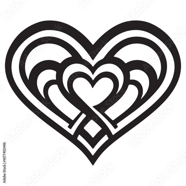 Obraz  vector illustration heart design.