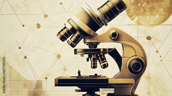 Obraz Art Deco Microscopy