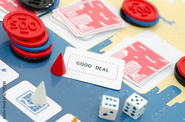 Fototapeta Board Game Prototype Business. Special Decorations.