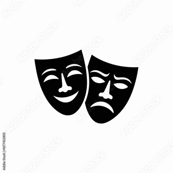 Obraz comedy and tragedy masks