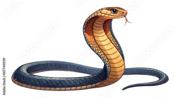 Fototapeta snake isolated on transparent background