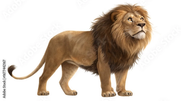 Fototapeta lion panthera leo isolated on transparent background