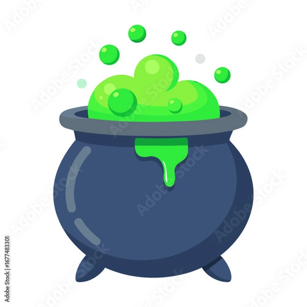 Obraz cauldron helloween vector