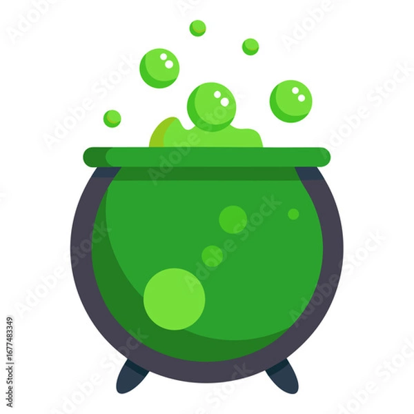 Obraz cauldron with green