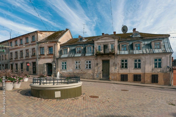 Obraz  Cēsis is one of the oldest towns in Latvia, known for its cobblestone streets, wooden and stone houses, rich history, and unique medieval atmosphere.