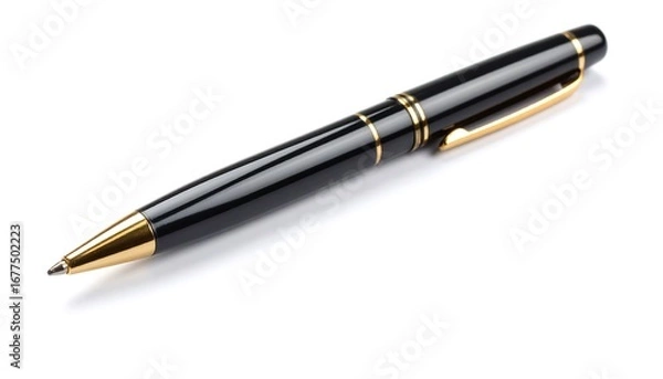 Obraz Black pen on white background (1)