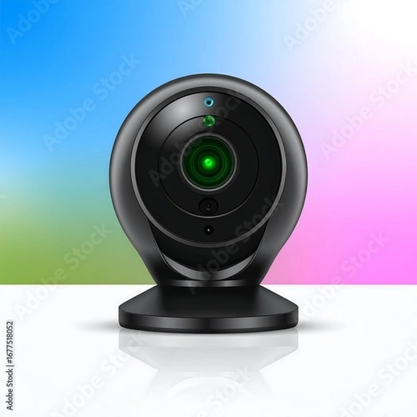 Obraz Black security camera