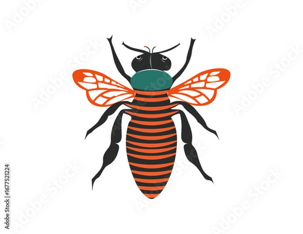 Fototapeta animal, beekeeping, black, graphic, design, honey, bee, bumblebee, illustration, garden, bug, honeycomb, honeybee, nature, natural, wildlife, vector, logo, insect, flying, apiary, floral, hive, fun, b
