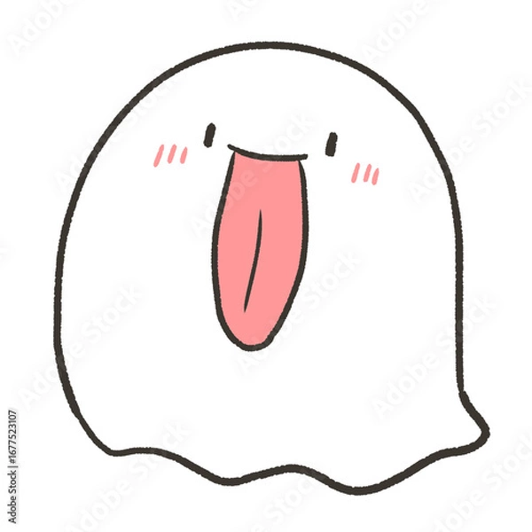 Fototapeta べろ出すおばけ