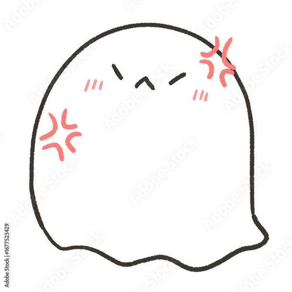 Fototapeta 怒るおばけ